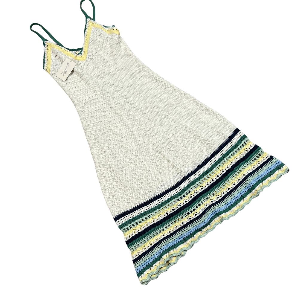Universal Thread Women's Cream Striped Sweater Tank Dress - Size XL - NWT
